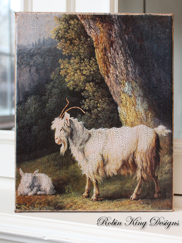 goat pictures on canvas