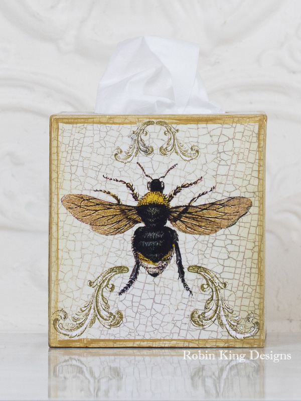 Bee Tissue Box Cover