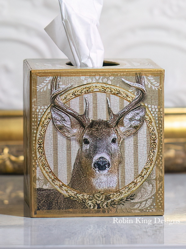 Whitetail Buck Tissue Box Cover Pattern