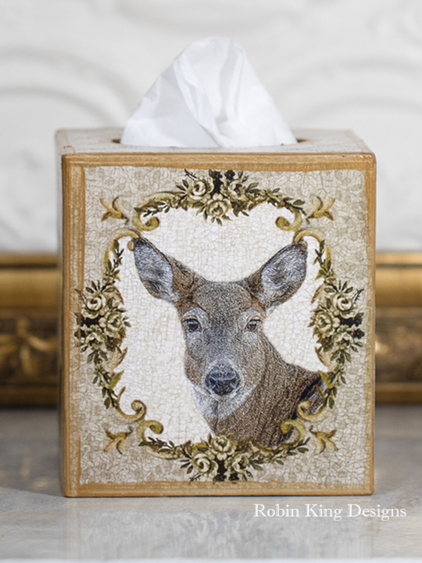 Whitetail Doe Tissue Box Cover